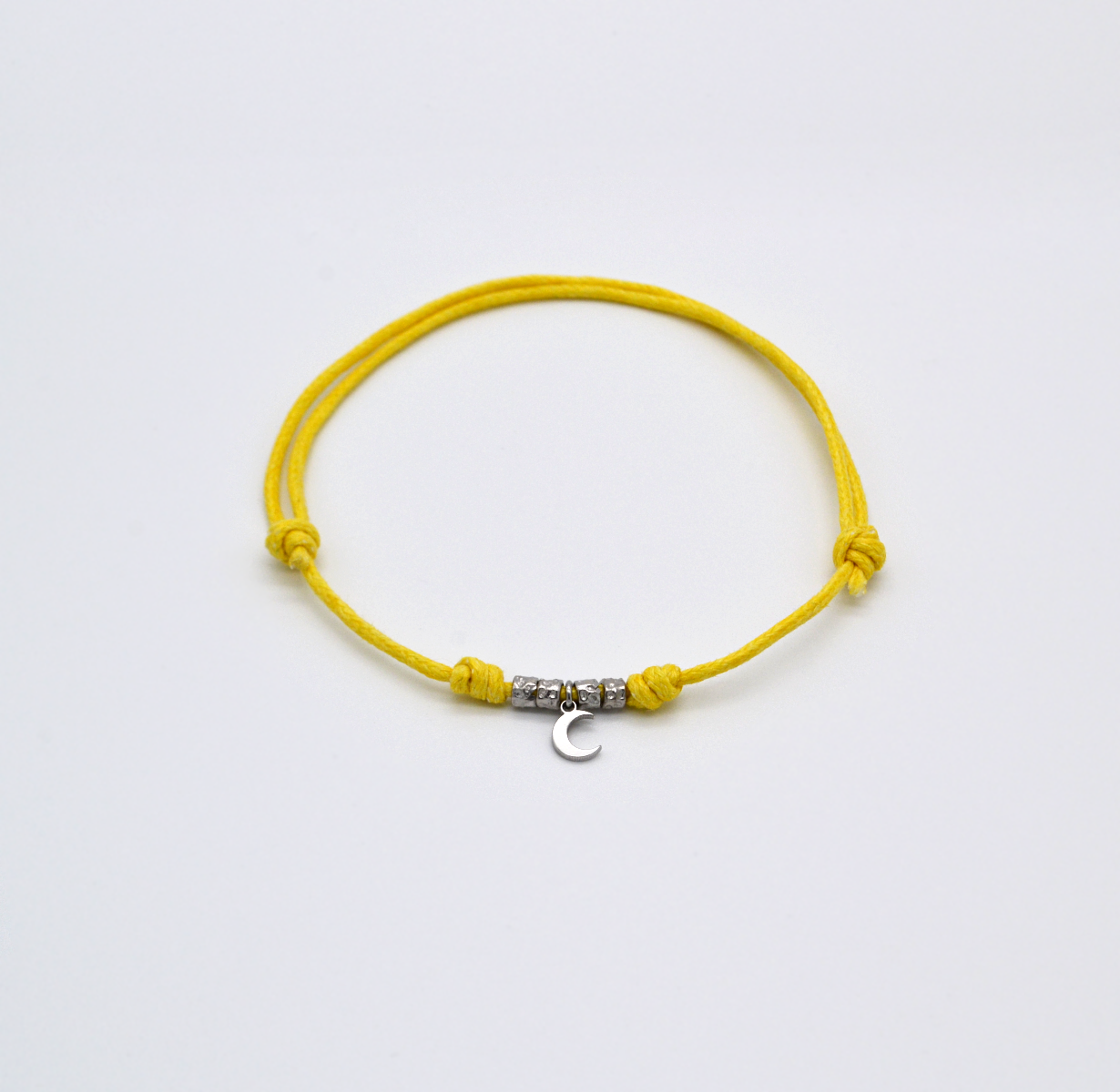 BRACCIALE CORDONCINO CON MINI CHARM LUNA